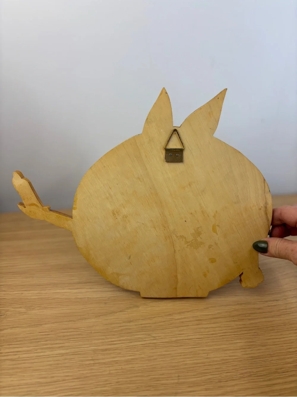 Rare Vintage Wood Marquetry‎ Bugs Bunny Wall Plaque